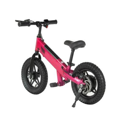 China Aluminum Alloy 180W 12 Inch Aluminum Alloy Frame Two Wheels Mini Children Child Ebike 2 Rider Electric Balance Ebike For Kids for sale