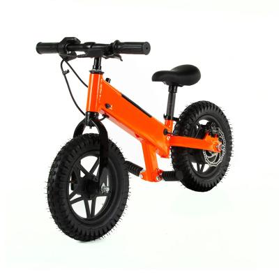 China Aluminum Alloy 24V 180W 12 Inch Aluminum Alloy Frame Two Wheels Mini Children Child Ebike 2 Rider Electric Balance Ebike For Kids for sale