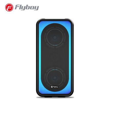 China Wireless System Portable Wireless Speaker With Dual Subwoofer Heavy Bass With Dynamic Light Show DJ Outdoor Speaker for sale