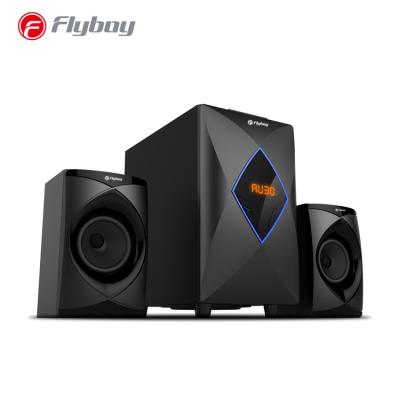 China Wireless System 2.1 Channel Multimedia Speaker System Black , Bluetooth Home Theater With Digital Display for sale