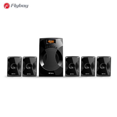 China Wireless System B278BU-MF37 5.1 Channel Multimedia Speaker System 45W Audio Satellite Speakers LED Display 4x4W for sale