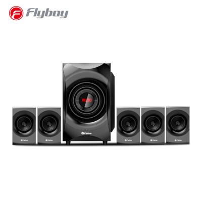 China Wireless System B617BU-MF35 5.1 Channel 120W Multimedia Audio Speaker System With LED Display Home Theater Sound Speaker for sale