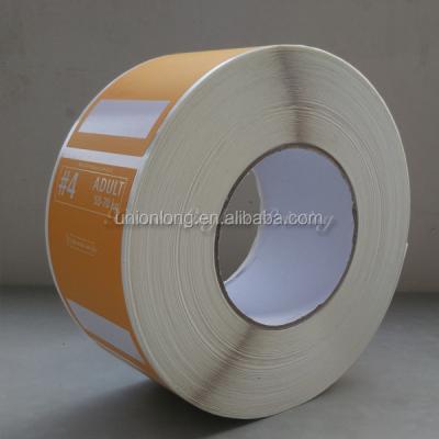 China Permanent Waterproof Recycled Thermal Paper Adhesive Label Sticker For Fabric for sale