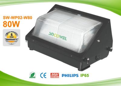 Chine Les lumières fixées au mur de paquet de mur de 80w LED signifient le conducteur bon 277V 5 ans de garantie à vendre