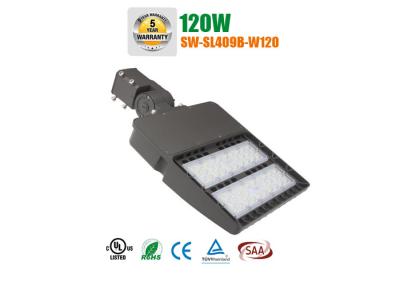 China Black 120w LED shoebox lamp high lumen 140lm per watt outdoor parking lot light for sale