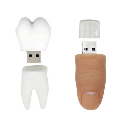 China Fast Speed ​​Data Saving Gift Finger Shape USB Thumb Drive 16GB Flash Memory 32G 64G 128G 256G 512G U DISK for sale