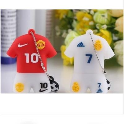 China Fast Speed ​​Data Saving World Cup Shaped Soft PVC Glue USB 2.0 4GB 8GB 16GB 32GB 64GB U Flash Disk With Key Chain for sale