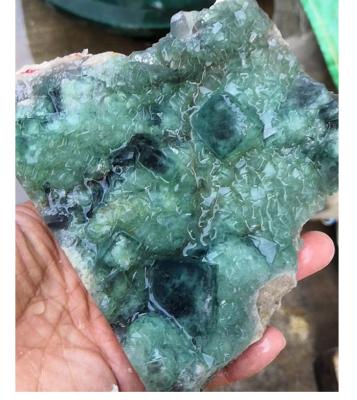 China Wholesale Natural Green Fluorite Crystal Cluster Decoration Raw Fluorite Crystal Specimen from China for sale