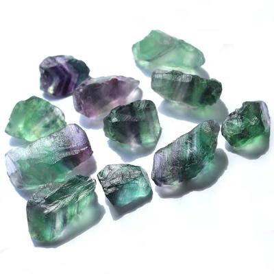 China China Crystal Fluorite Stone Raw Wholesale Natural Rough Fluorite Tumbled Quartz for sale