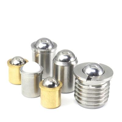 China Stainless steel OEM Customized ball spring plungers, Spring Loaded Ball/Pin Plunger Fastener Supply Stainless Steel & Brass Press Fit Ball for sale