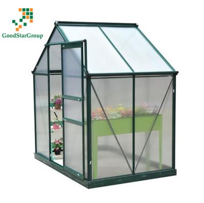 China Easily Assembled High Quality PC Polycarbonate Covered Outdoor Green Houses / Garden Greenhouse for sale