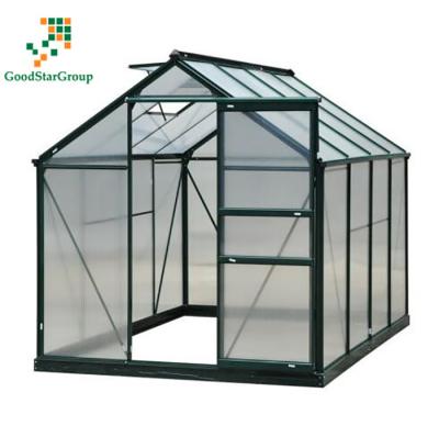 China Easily Assembled Aluminum Metal Houses Sell Low Cost Frame Polycarbonate Garden Greenhouses Green House Commercial Greenhouse for sale