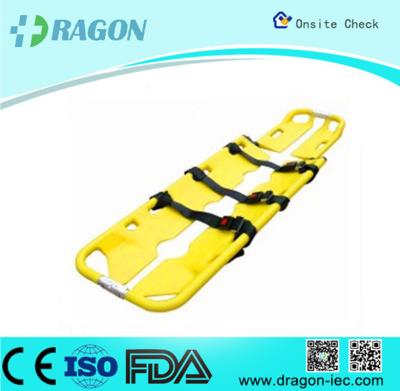 China Seperatable Yellow Emergency PE Foldable Stretcher Scoop for Transfer Patients for sale