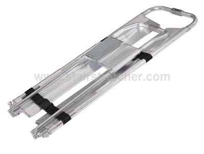 China Hospital Separable Scoop Style Stretcher Aluminum Alloy Sliver With Belts for sale