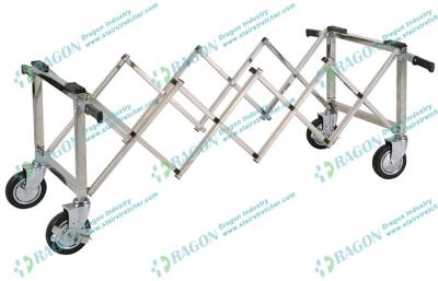 China Stainless Steel Funeral Equipment , Church Coffin Trolley with Handles for sale