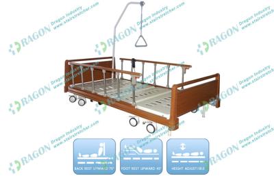 China Cold - rolled Steel full electric hospital beds for home use 24V DC Output for sale