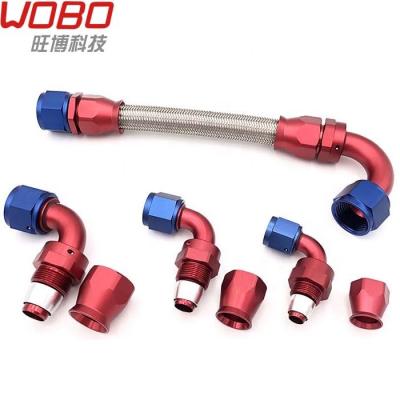 China Oil Cooler Fitting Oil Cooler Fittings Stainless Steel Pipe End AN12 PTEE Automotive Tube Fittings for sale