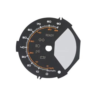 China Good Light Transmisson OEM Company Custom Instrument Tachometer Faceplate Panel Digital Dial Dashboard For Engine for sale