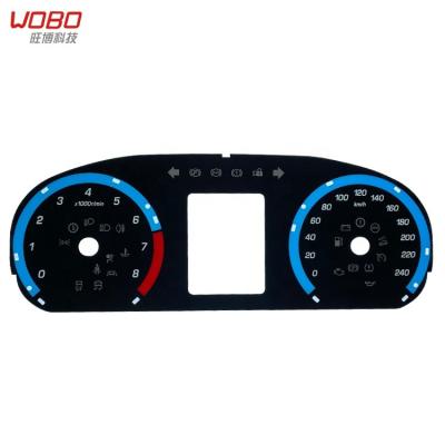 China Transmisson 2D Dashboard Tachometer Silk Screen Printing Dial Panel Lightweight Custom Good Face for sale