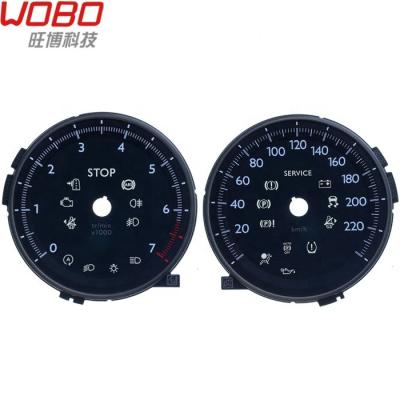 China Light Good Transimition Custom Instrument Cluster Screen Printing Digital Tachometer Face For Tiguan for sale