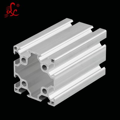 China Architecture 6063 Industrial T5 8080 Aluminio for worktable frame slot 80x80 aluminum profile t track material extrusion for sale