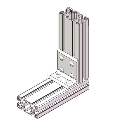 China 2020 Aluminum Profile Connector 3030 3060 4040 4080 6060 Aluminum Profile CNC Router Aluminum Corner Bracket for sale