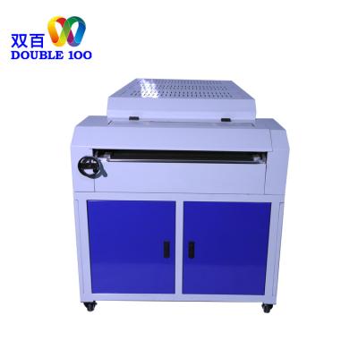 China machinery & Automatic Water Based Material DOUBLE 100 IR Velvet Liquid Coating Machine For Image Production for sale