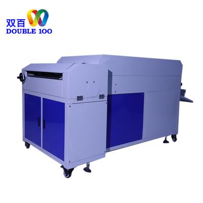 China Printing DOUBLE 100 Matt Liquid Soft Touch Velvet Coating Machine For Upgrade Printing Business for sale