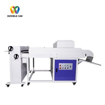 China machinery & Material Double 100 UV Cardboard Varnish Coating Machine Machine Roller UV High Gloss Laminating Coater for sale