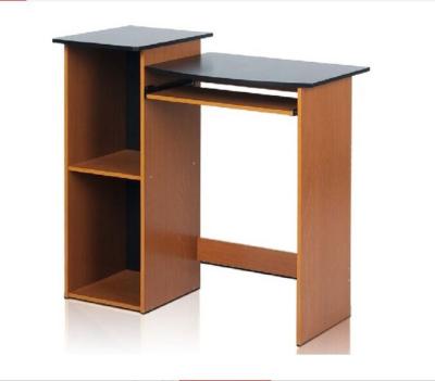 China Single Computer Desk Cherry Wood +Black (Other) Adjustable Home Office Desk Study Computer Desk for sale