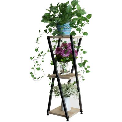 China Factory Balcony Modern Decoration Flower Stand Living Room Sofa Side Floor Stand Multilayer Indoor Type for sale