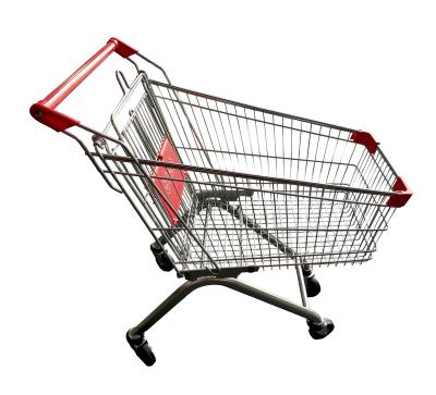 China Unfolding Supermarket Trolley Shopping Trolley For Supermarket And Shop Use for sale