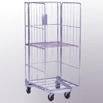 China High Quality Carbon Steel Zinc Wire Roll Cage For Supermarket Equipment for sale