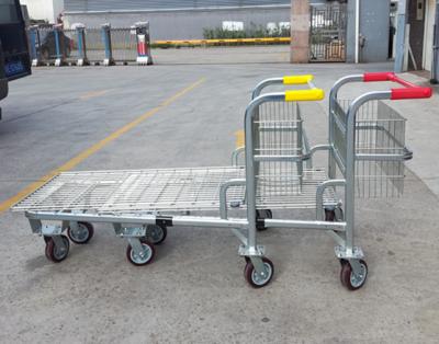 China High Quality Foldable Storage 500kgs Platform Cargo Trolley With Strong Frame for sale