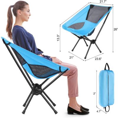 China Portable And Ultralight Ready To Ship Support 150 Kg Ultralight And Strong Sturdy Camping Foldable Chair With Carry Bag for sale