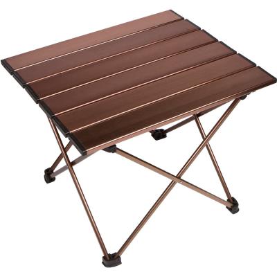 China Portable & 2021 Newest Mid Size Folding Material Ultralight Folding Dining Table For BBQ Patio Camping Outing for sale