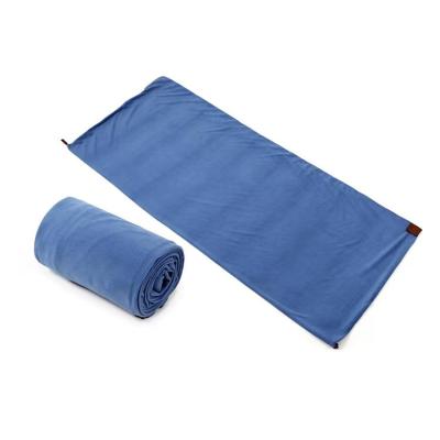 China Portable and Ultralight Fleece Sleeping Bag Liner for Warm or Cold Weather Adult Normal Zipper Camping Blanket for Outdoor for sale