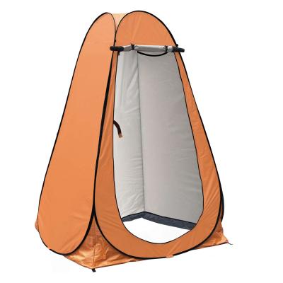 China Portable Ultralight Silver Coating 2 Windows Pop Up Portable Outdoor Beach Privacy Camping Toilet Shower Tent for sale