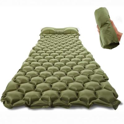 China Home/Office/Outdoor Fast Self-inflating Inflatable Foot Press Camping Pad for Traveling Backpacking Camping for sale