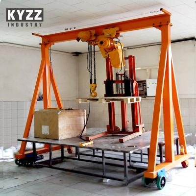 China Semi electric gantry crane 1ton 2ton 3ton 5ton 7.5ton 10ton gantry crane,indoor mobile gantry crane for sale for sale