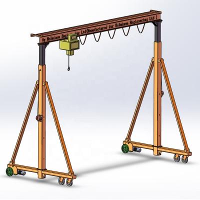 China Gantry Crane Gantry Crane Project Drawing for Warehouse Store Workshop, Gantry Crane Picture Design Calculations for sale