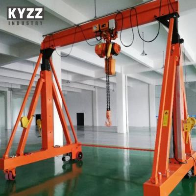 China Gantry Crane PT2-1 5M 6M 7M 8M 9M Mobile 4M Span Telescopic Girder Adjusting Height Lifting Gantry Crane for sale