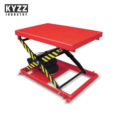 China Warehouse Cargo Pneumatic Stationary Air Scissor Lift Table for sale