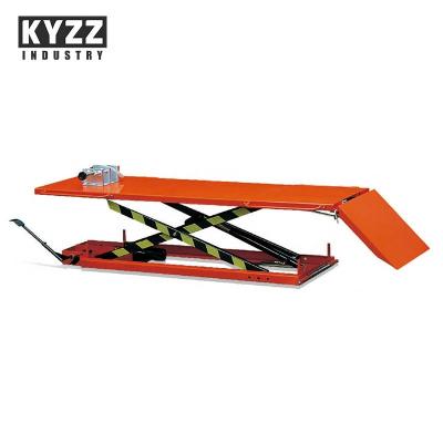 China Overload Pad and Shear Clamp Motorcycle Hydraulic Lift Table for sale