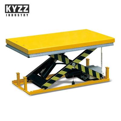 China Overload Pad And Shear Clamp Heavy Duty Electric Hydraulic Stationary Scissor Lift Table for sale