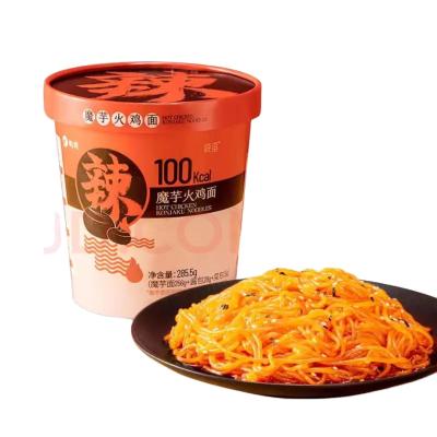 China Keto Chicken Noodles Low-CARB Flavor Spicy Instant Cup Ready-To-Eat Korean Hot Konjac Noodles Dry Food Non-GMO Vegan Food Konjac Food for sale