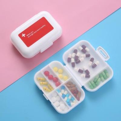 China Double Layer Promotional Gift Plastic Medicine Box Travel Pill Storage Box for sale