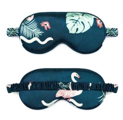 China Wholesale Custom Printing Sleeping Eyeshade Personalized Imitated Silk Sleeping Eye Mask for sale