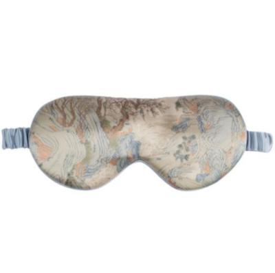 China Wholesale Custom Printed Logo OEM Silk Satin Sleep Eye Mask Travel Night Sleeping Eye Mask for sale