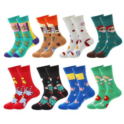 China Customized OEM Best Novelty Funky Colorful Funny Man Bamboo Cotton Socks for sale